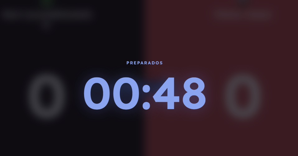 La pre-cuenta en la pantalla de juego